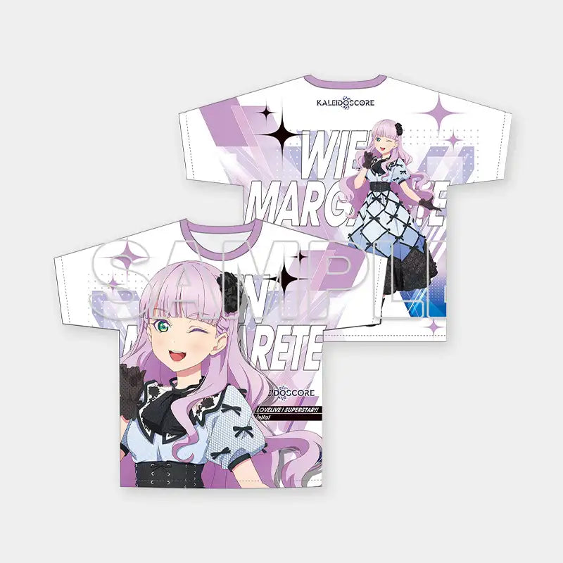 Love Live! Superstar!! x ANIPLUS - Full Graphic T-shirt Ver. Music-Talk-Teamwork!! - ANIPLUS - T-Shirt - Harumio