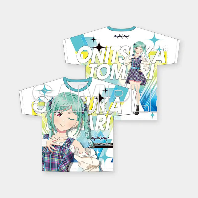 Love Live! Superstar!! x ANIPLUS - Full Graphic T-shirt Ver. Music-Talk-Teamwork!! - ANIPLUS - T-Shirt - Harumio