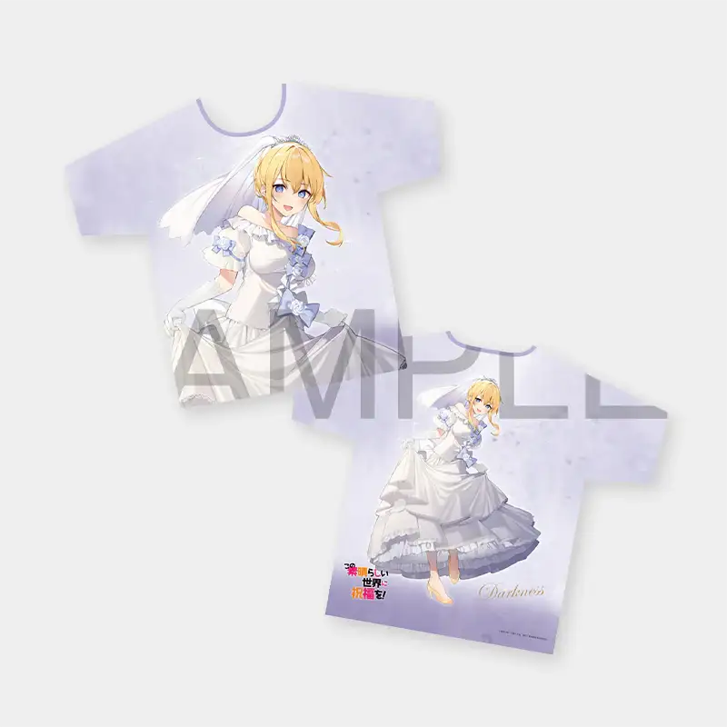 Konosuba: God's Blessing on This Wonderful World! x ANIPLUS - Full Graphic T-Shirt Darkness Commemorative Costume ver. - ANIPLUS - T-Shirt - Harumio