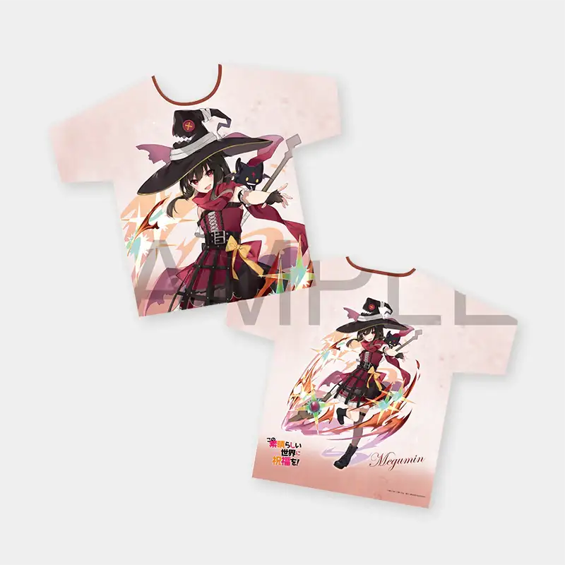 Konosuba: God's Blessing on This Wonderful World! x ANIPLUS - Megumin Full Graphic T-Shirt - ANIPLUS - T-Shirt - Harumio