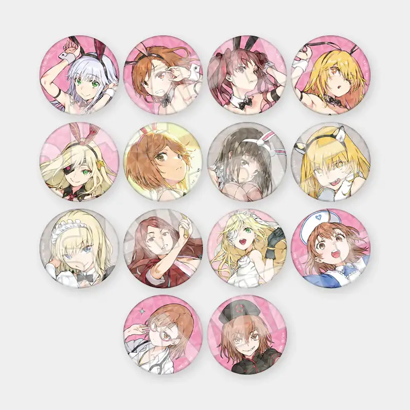 A Certain Magical Index x ANIPLUS - 20th Anniversary Trading Hologram Can Badge - ANIPLUS - Can Badge - Harumio