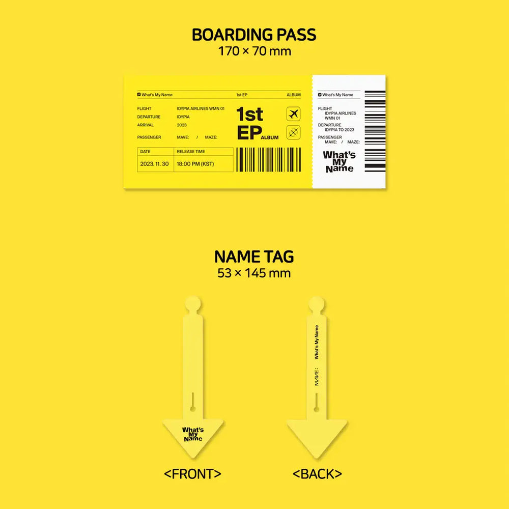 MAVE: - What's My Name : 1st EP Album (Platform Album) - Kakao Entertainment / Metaverse Entertainment Co., Ltd. - Album - Harumio