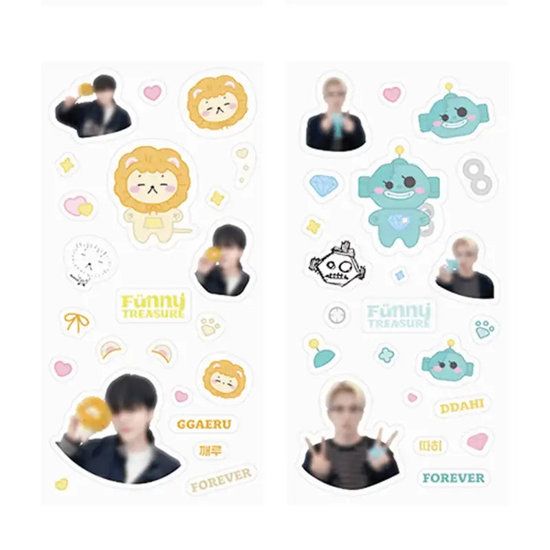TREASURE - Funny Treasure - Clear Sticker Set - TREASURE - Sticker - Harumio TREASURE - Funny Treasure - Clear Sticker Set - TREASURE - Sticker - Harumio