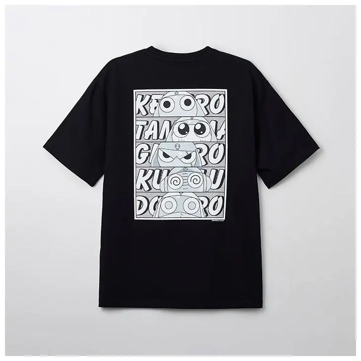 SPAO x Sergeant Frog Keroro - Black Short Sleeve T-Shirt - SPAO - T-Shirt - Harumio SPAO x Sergeant Frog Keroro - Black Short Sleeve T-Shirt - SPAO - T-Shirt - Harumio