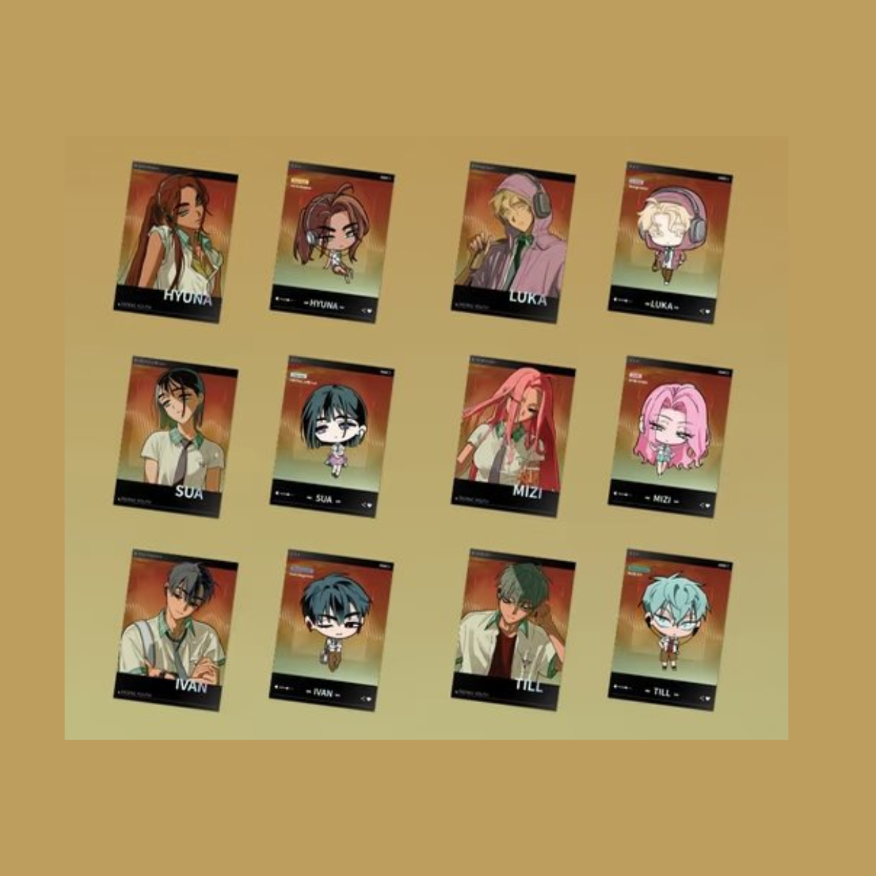 Alien Stage Zombie Stage: Fading Youth - Polaroid-Style Mini Cards