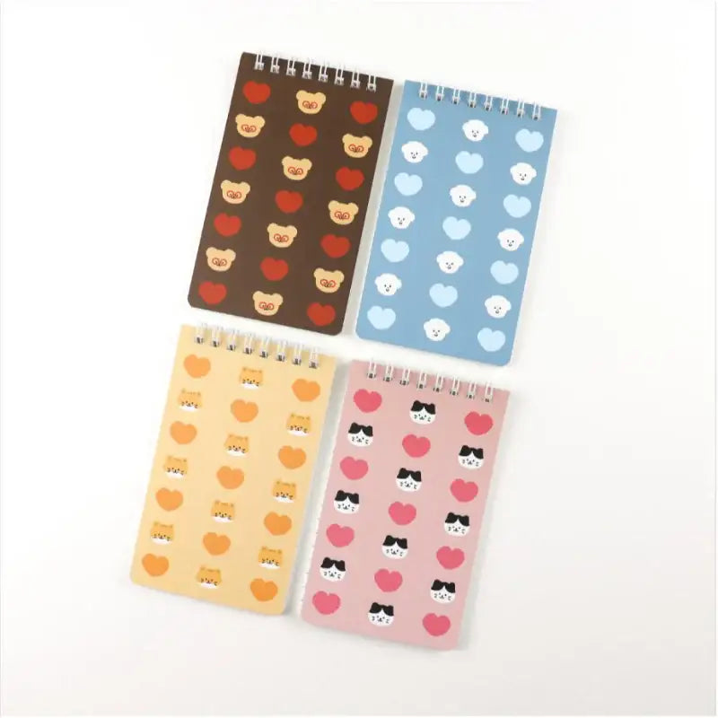 Teteum - Heart Mini Spring Note - Teteum - Stationery - Harumio Teteum - Heart Mini Spring Note - Teteum - Stationery - Harumio