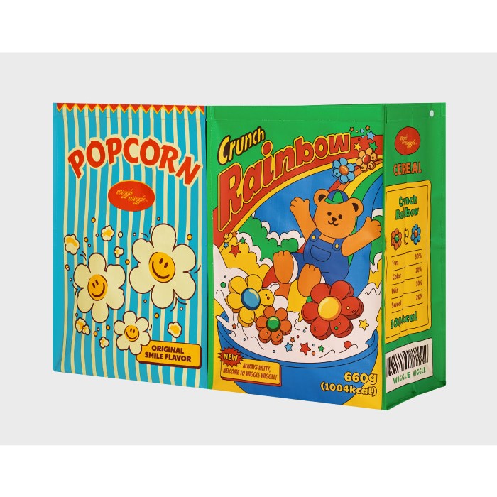 Wiggle Wiggle - Tarpaulin Recycling Bin Set (Cereal & Popcorn)