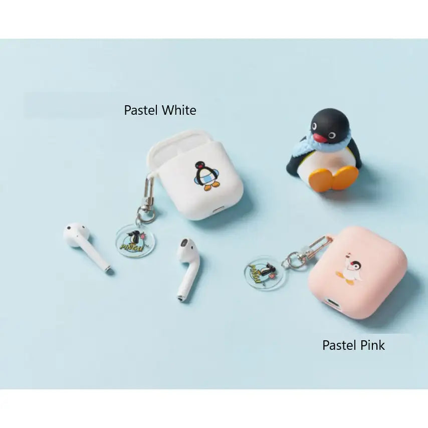 Day Needs - Pingu Newtro AirPods Pastel Tone Case (with 1 Keyring) - Day Needs - Home & Living, Accessories - Harumio