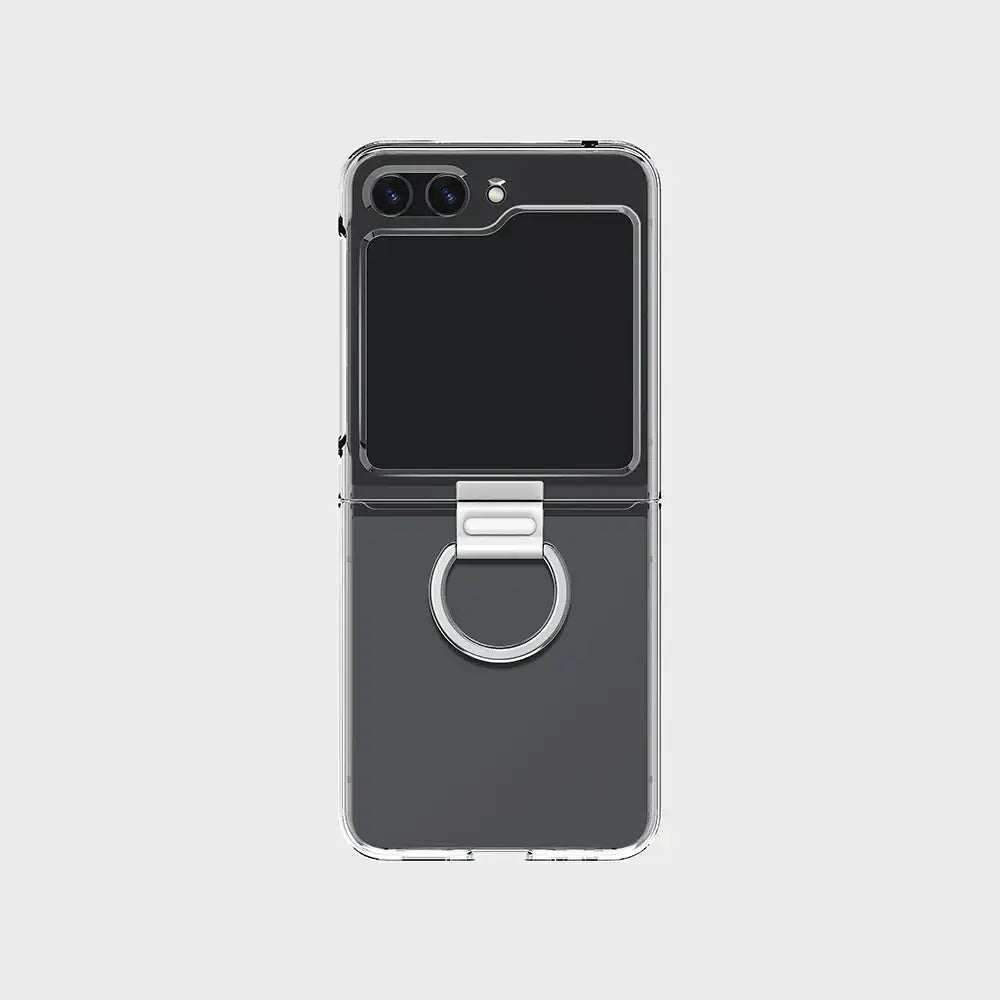 SLBS - Clear Case With Ring Holder (Galaxy Z Flip5) - SLBS - Home & Living, Accessories - Harumio SLBS - Clear Case With Ring Holder (Galaxy Z Flip5) - SLBS - Home & Living, Accessories - Harumio