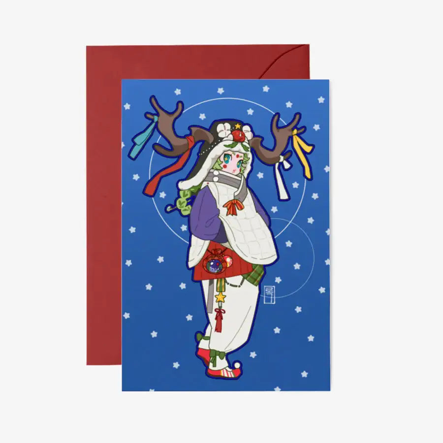 Rok - 2024 Happy Christmas Postcard & Envelope Set - Marpple Shop - Postcard - Harumio