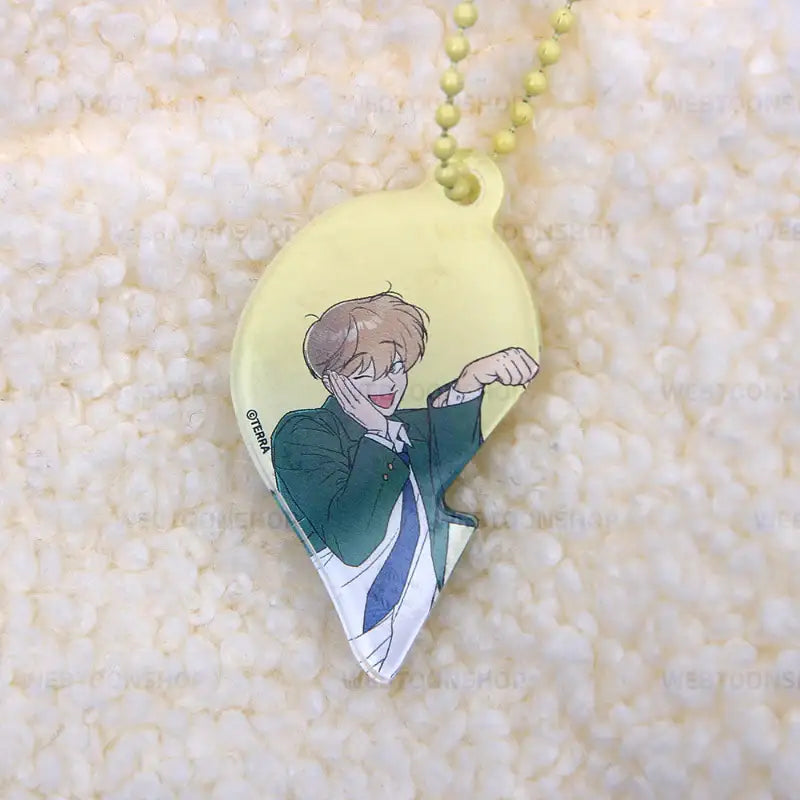 Spinach Bouquet - Heart Fusion Couple Charm - Webtoon Shop - Keychains - Harumio