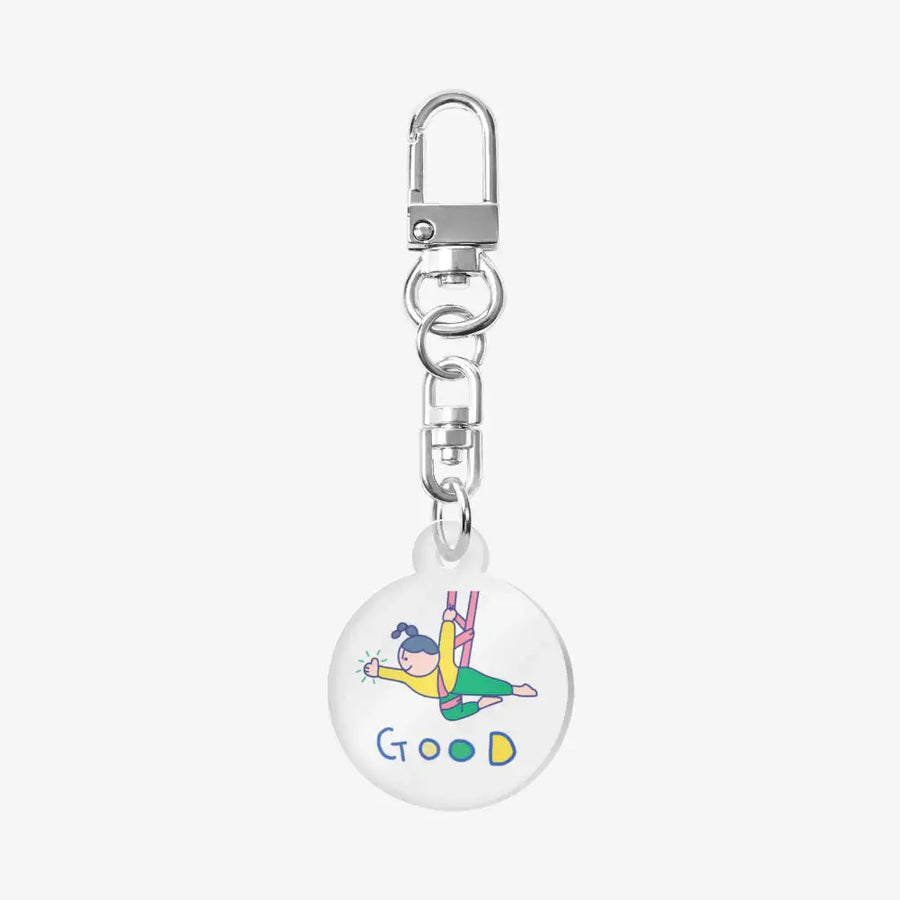 Jimin Kiki - Good Yoga Round Keyring - Marpple Shop - Keyring - Harumio