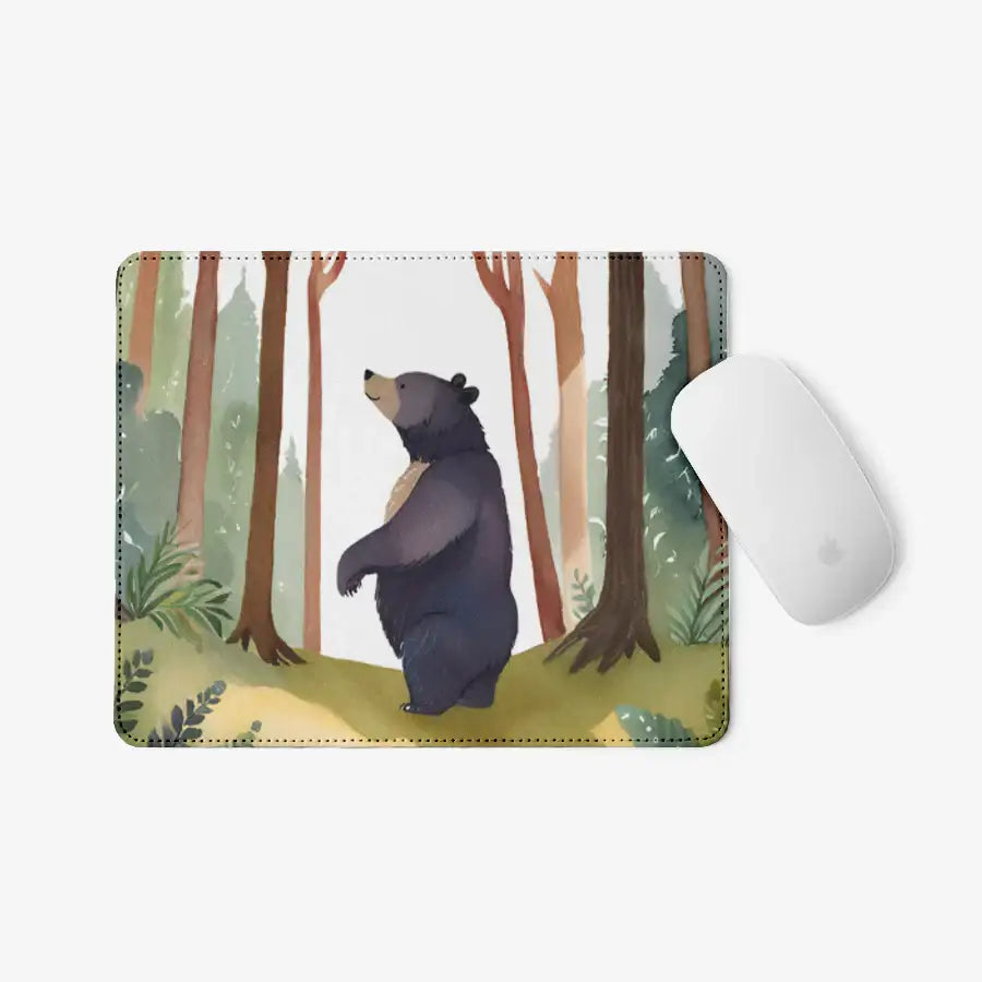 Too Chansol - Bear in the Forest Mousepad - Marpple Shop - Mousepad - Harumio