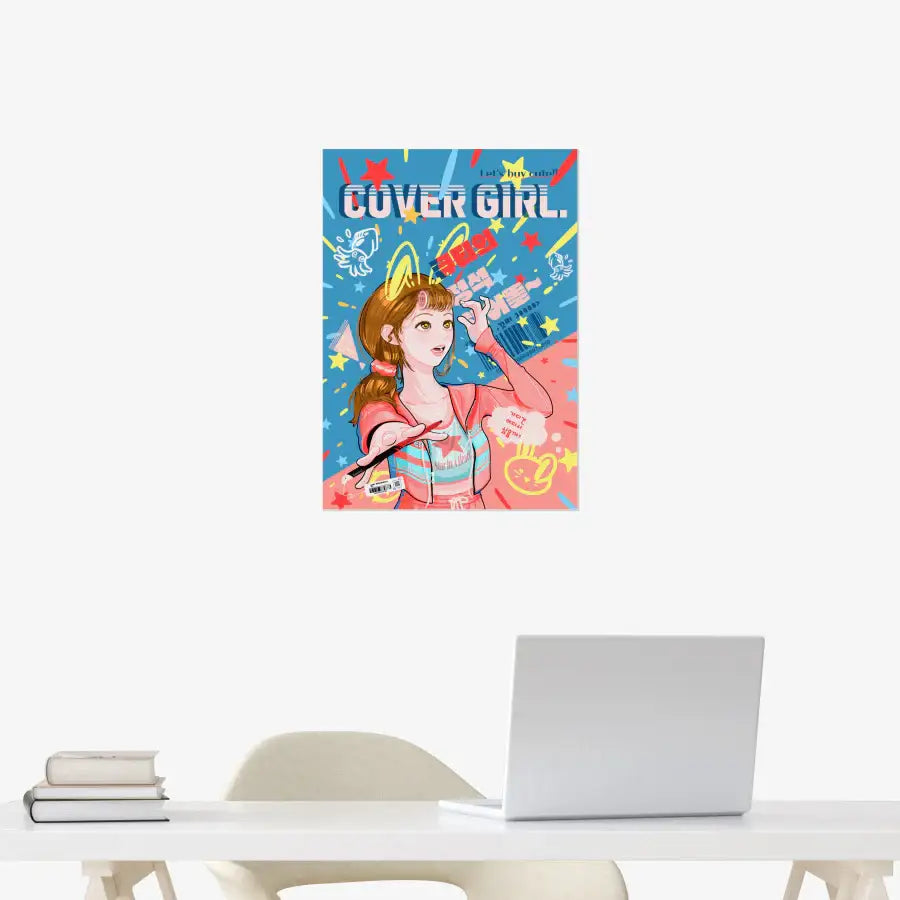 The Silver Brick - Pop Art Cover Girl A3 Poster - Marpple Shop - Poster - Harumio The Silver Brick - Pop Art Cover Girl A3 Poster - Marpple Shop - Poster - Harumio