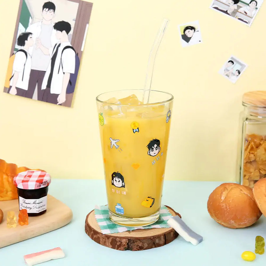 After School Lessons For Unripe Apples - Glass Cup - Webtoon Friends - Glass Cup - Harumio