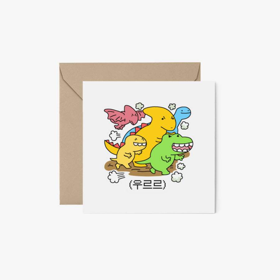 Danzi Bbb Lee - Rumble Square Postcard & Envelope Set - Marpple Shop - Postcard - Harumio
