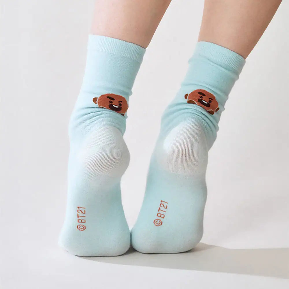 BT21 - SHOOKY Jacquard Face Socks - BT21 - Socks - Harumio BT21 - SHOOKY Jacquard Face Socks - BT21 - Socks - Harumio