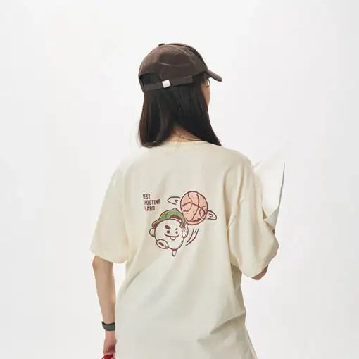 BT21 - SHOOKY Best Shooting Guard Basic Short Sleeve T-Shirt - BT21 - T-Shirt - Harumio