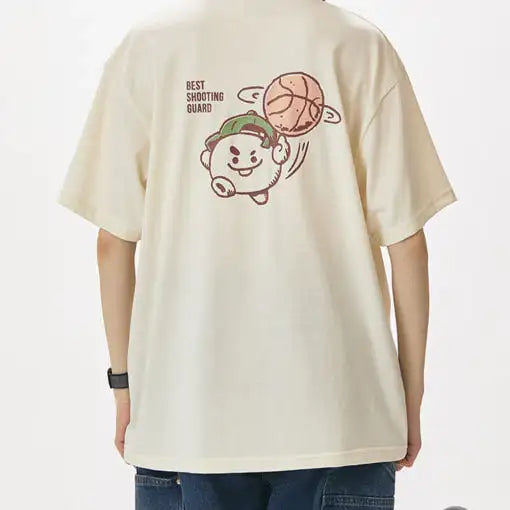 BT21 - SHOOKY Best Shooting Guard Basic Short Sleeve T-Shirt - BT21 - T-Shirt - Harumio