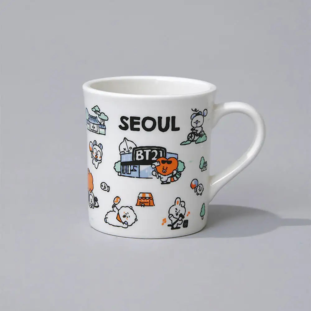 BT21 - Seoul Edition Mug (340ml) - Line Friends - Mug - Harumio BT21 - Seoul Edition Mug (340ml) - Line Friends - Mug - Harumio