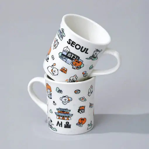 BT21 - Seoul Edition Mug (340ml) - Line Friends - Mug - Harumio BT21 - Seoul Edition Mug (340ml) - Line Friends - Mug - Harumio