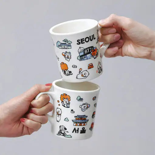 BT21 - Seoul Edition Mug (340ml) - Line Friends - Mug - Harumio BT21 - Seoul Edition Mug (340ml) - Line Friends - Mug - Harumio