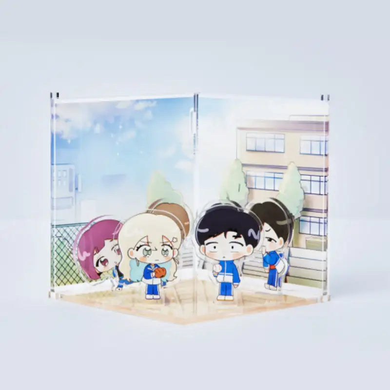 I Only Want to Beat You - Acrylic Room Diorama - Webtoon Friends - Acrylic Stand - Harumio