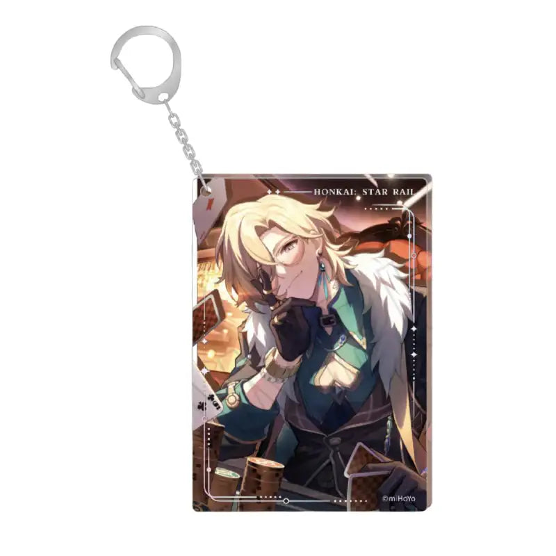 Genshin Impact PC Lounge (Honkai: Starrail) - Acrylic Keyring - Harumio - - Harumio