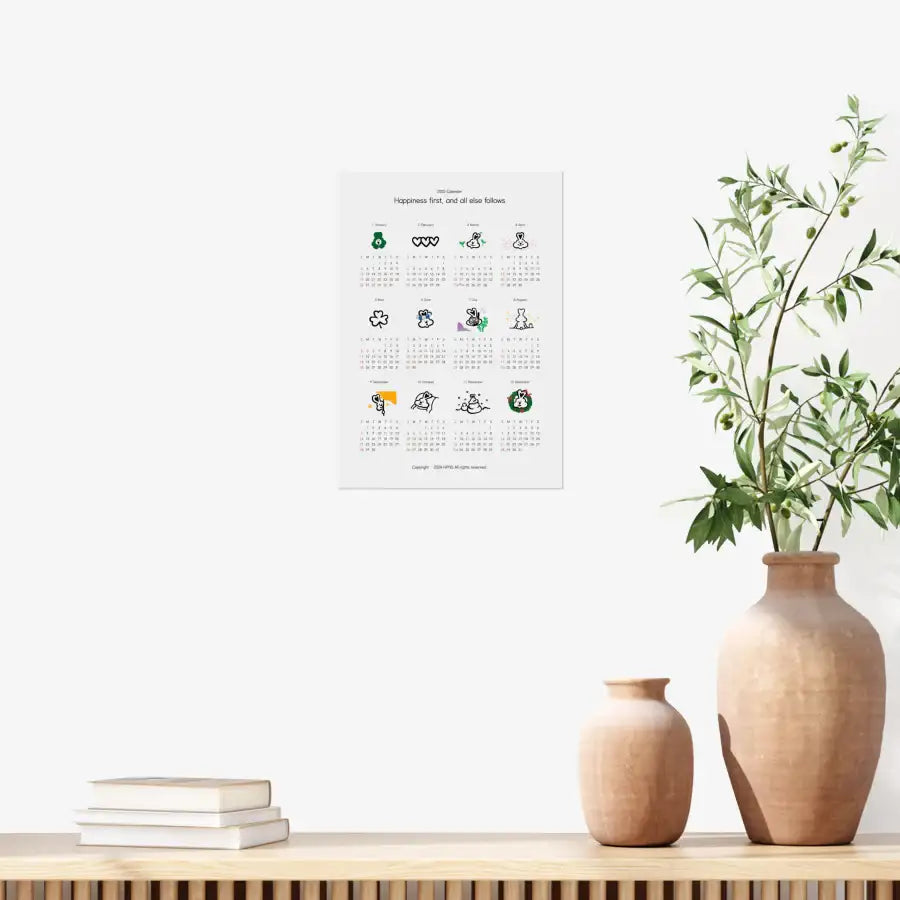 HPNS - Clovit 12 Months Paper Poster - Marpple Shop - Poster - Harumio