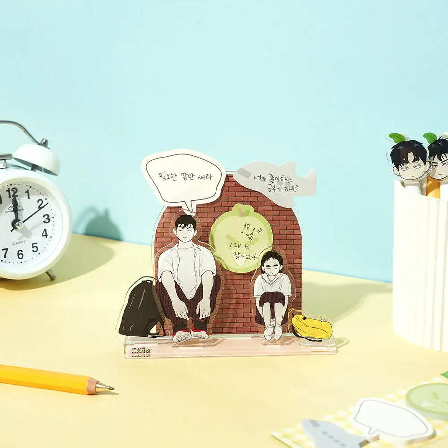 After School Lessons For Unripe Apples - Acrylic Stand Notepad - Webtoon Friends - Acrylic Stand - Harumio