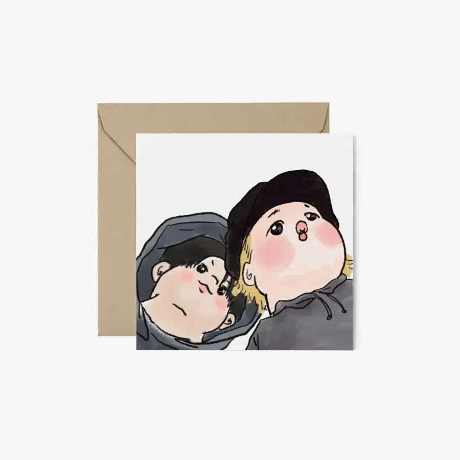 KIMCHURROS - Sapporo Square Postcard & Envelope Set - Marpple Shop - Postcard - Harumio