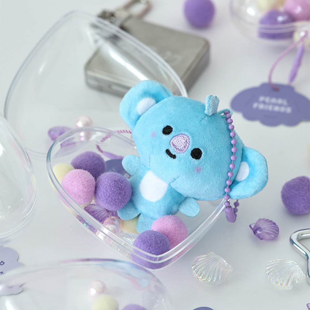 BT21 - BABY PEARL Doll Keychain - Line Friends - Doll Keyring - Harumio