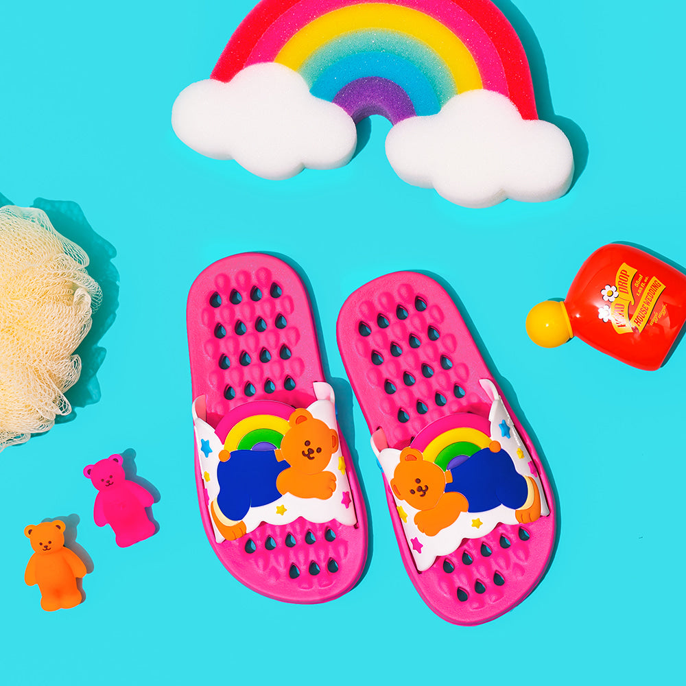 Wiggle Wiggle - Cloud Bear Kids Bathroom Slippers