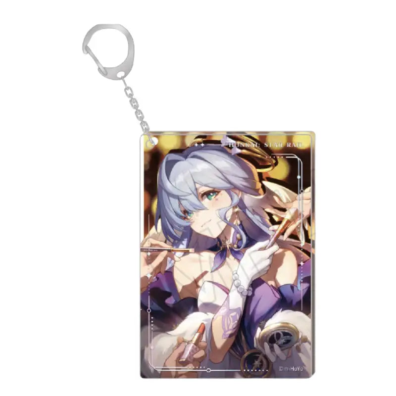 Genshin Impact PC Lounge (Honkai: Starrail) - Acrylic Keyring - Harumio - - Harumio