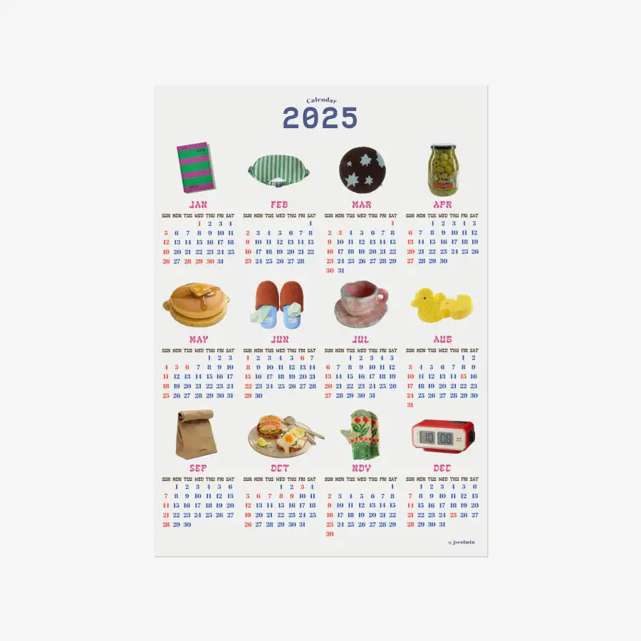 Jseolmin - 2025 Calendar A3 Poster - Marpple Shop - Poster - Harumio