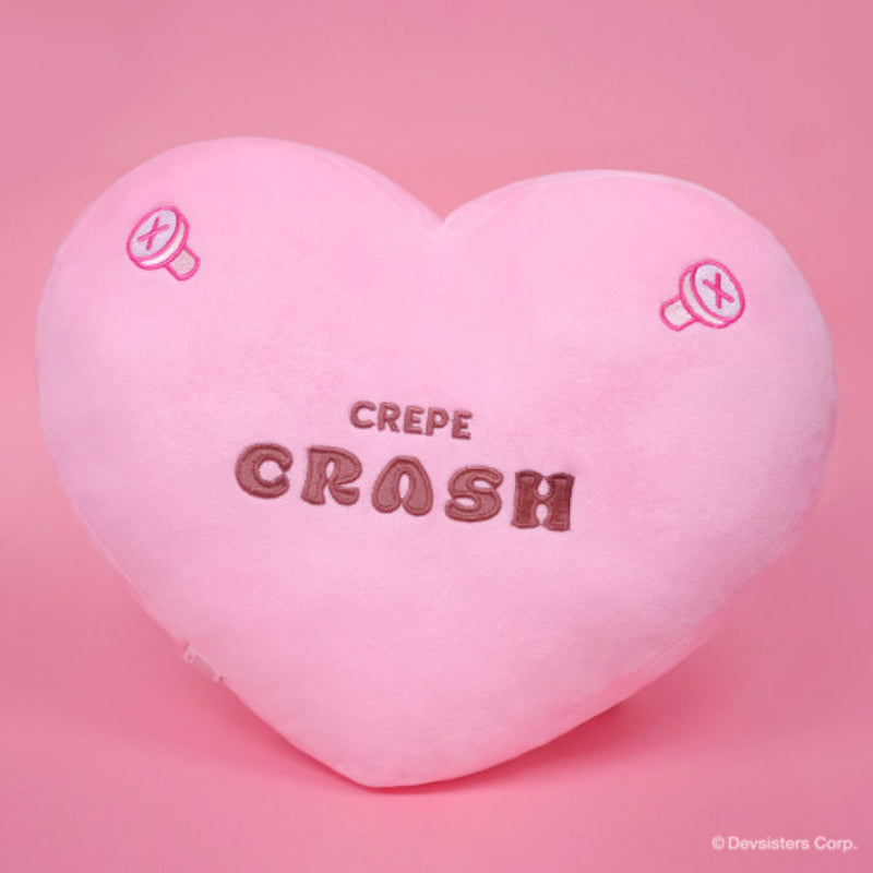 Cookie Run - Crepe Crash Strawberry Crepe Flavor Cookie Heart Cushion