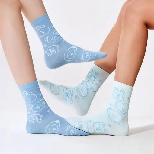 BT21 - Basic Jacquard Socks Candy Gift Set (2PCS) - BT21 - Socks - Harumio