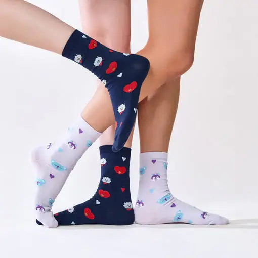 BT21 - Basic Jacquard Socks Love Gift Set (2PCS) - BT21 - Socks - Harumio
