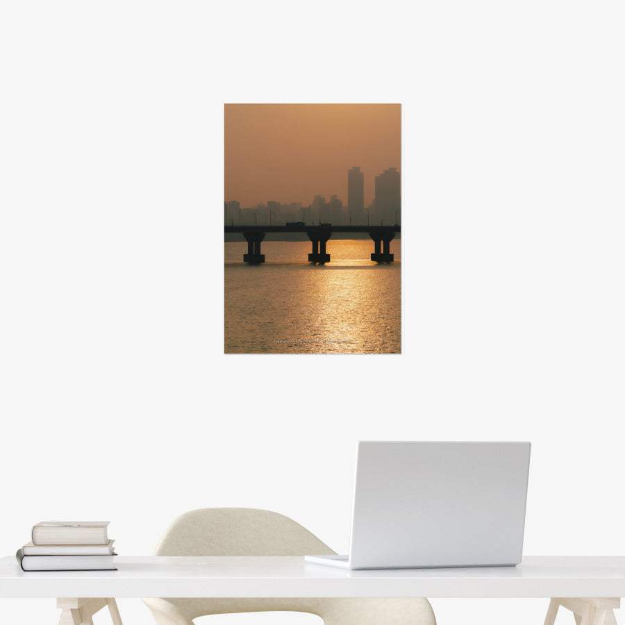 Do Hun Lee - Sunset Bridge A3 Poster - Marpple Shop - Poster - Harumio