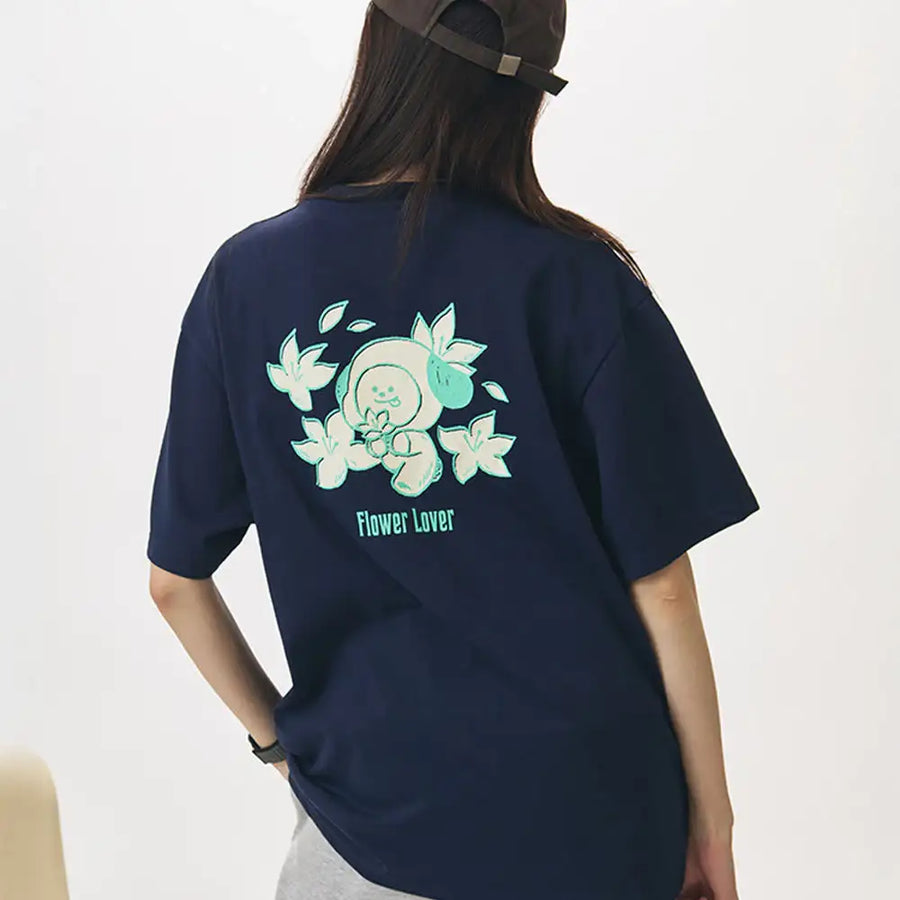 BT21 - CHIMMY Flower Lover Short Sleeve T-Shirt - BT21 - T-Shirt - Harumio