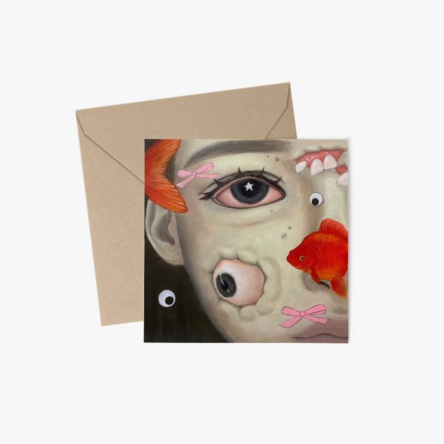 60 WORLD - Self-Hatred Square Postcard & Envelope Set - Marpple Shop - Postcard - Harumio