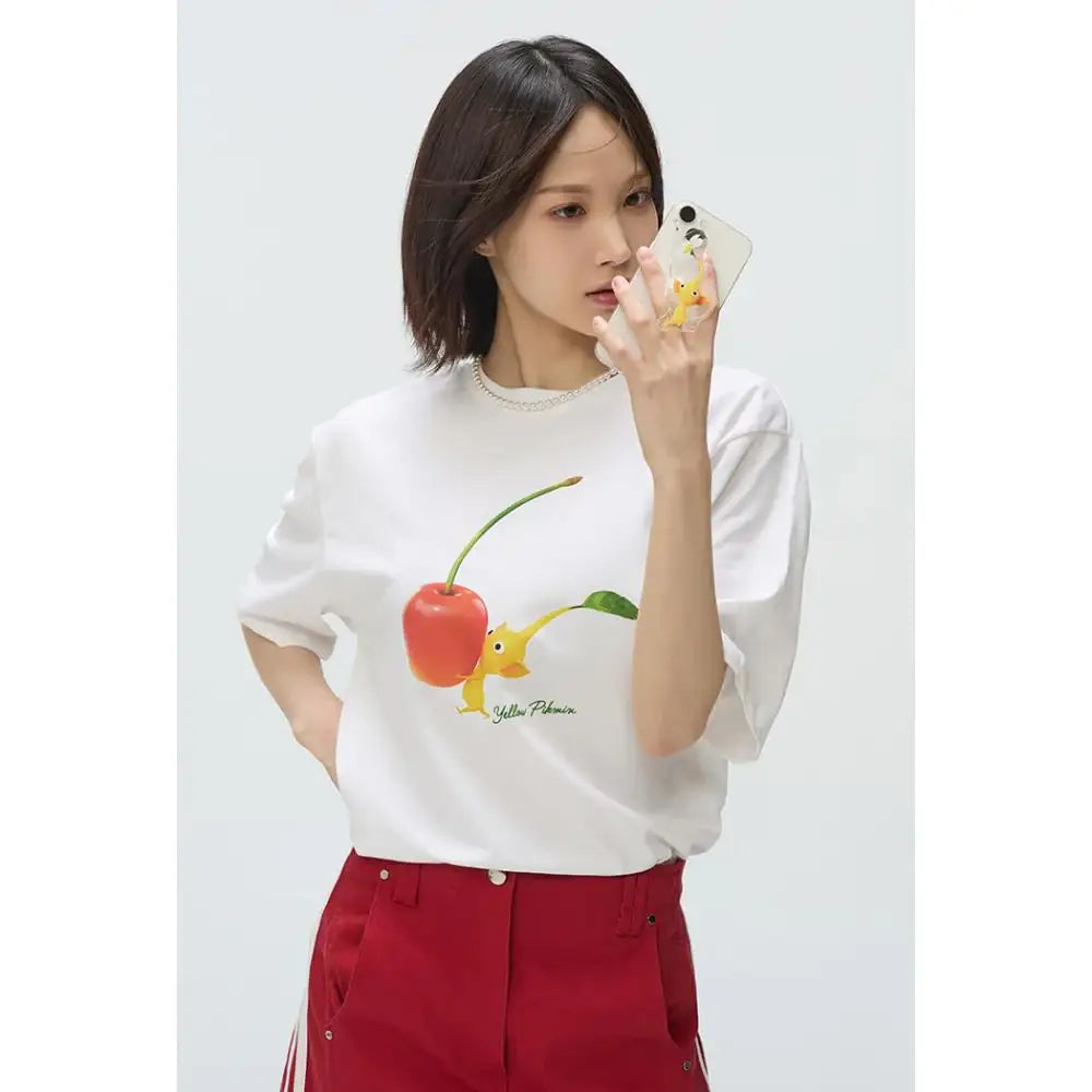 SPAO x PIKMIN - Mix Cherry Short Sleeve T-Shirt - SPAO - T-Shirt - Harumio
