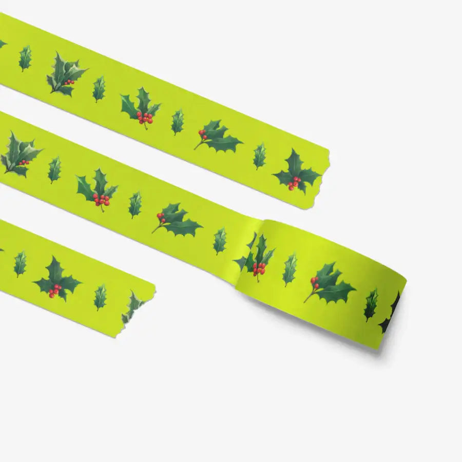 Royamchoco97 - Christmas Holly Leaf Masking Tape - Marpple Shop - Masking Tape - Harumio