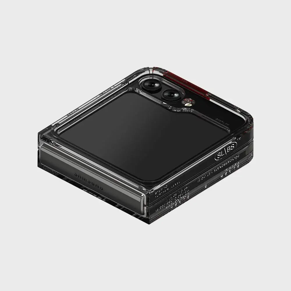 SLBS - Black Tag Flat Case Clear Phone Case (Galaxy Z Flip5) - SLBS - Home & Living, Accessories - Harumio