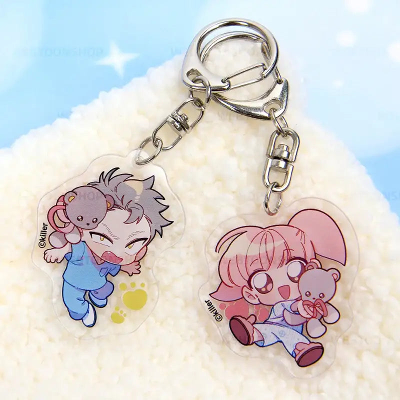 Teddy Bear - Acrylic Keyring (Double-sided) - Webtoon Shop - Acrylic Keyring - Harumio
