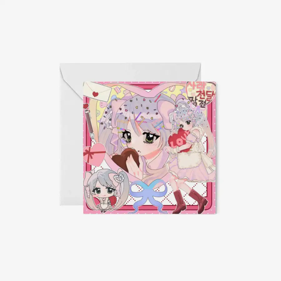 Sorne - Operation to deliver Love! Square Postcard & Envelope Set - Marpple Shop - Postcard - Harumio