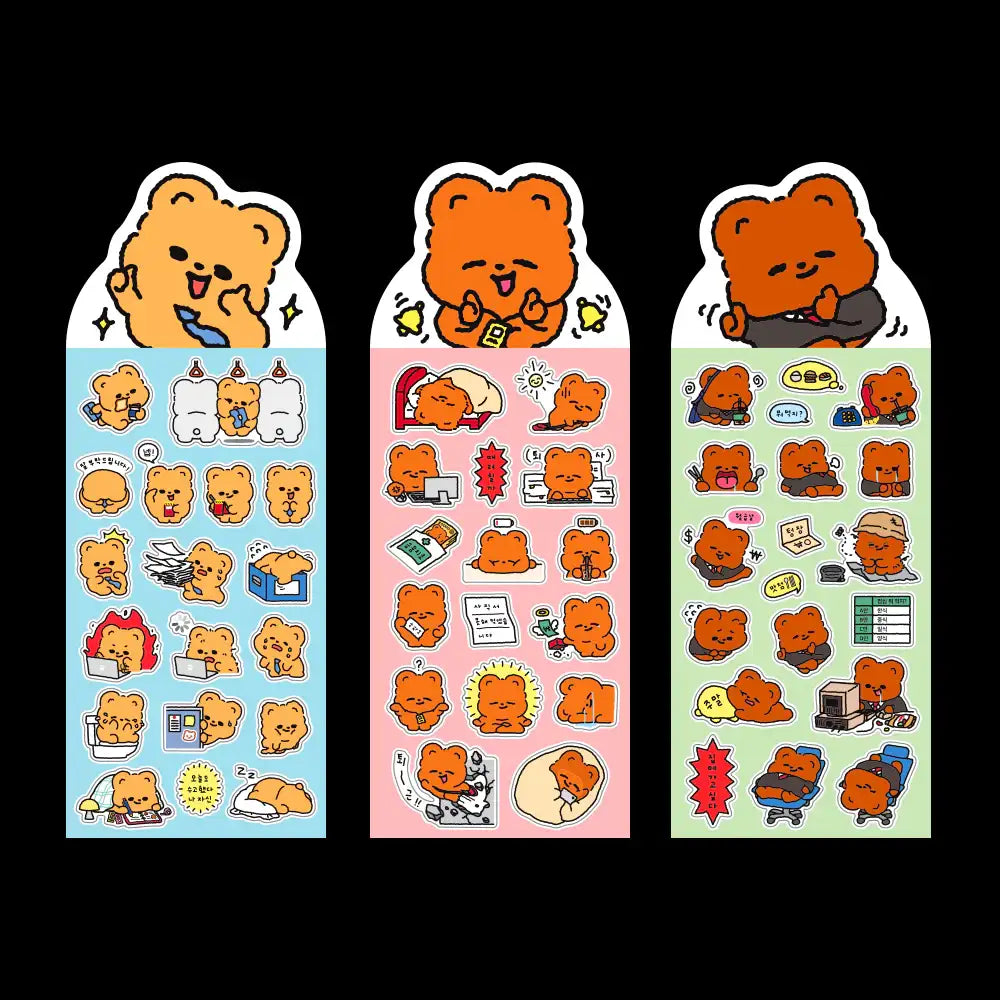 Pureureum Design - Cupid Bear Work Life Sticker - Pureureum Design - Home & Living, Accessories - Harumio