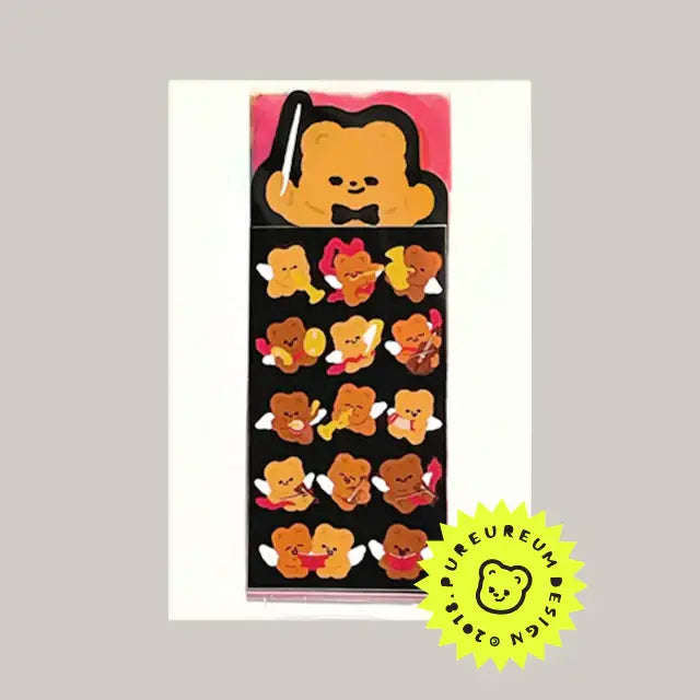 Pureureumdesign - Cupid Bear Sticker Pack ver.2 - Pureureumdesign - Home & Living, Accessories - Harumio