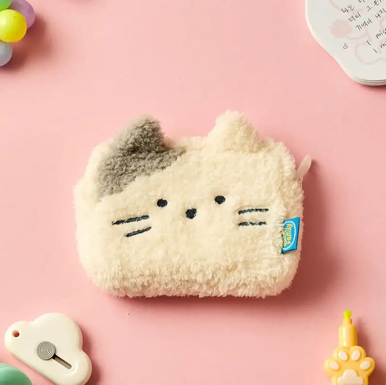Butter - BT Fluffy Milk Cat Pouch - Modern House - Pouch - Harumio