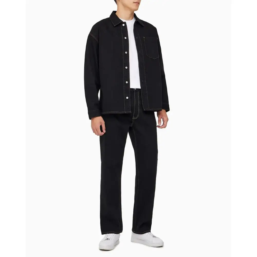 Son Heung-min x Calvin Klein - Men’s Oversized Denim Shirt - Son Heung-min x Calvin Klein - Clothing - Harumio